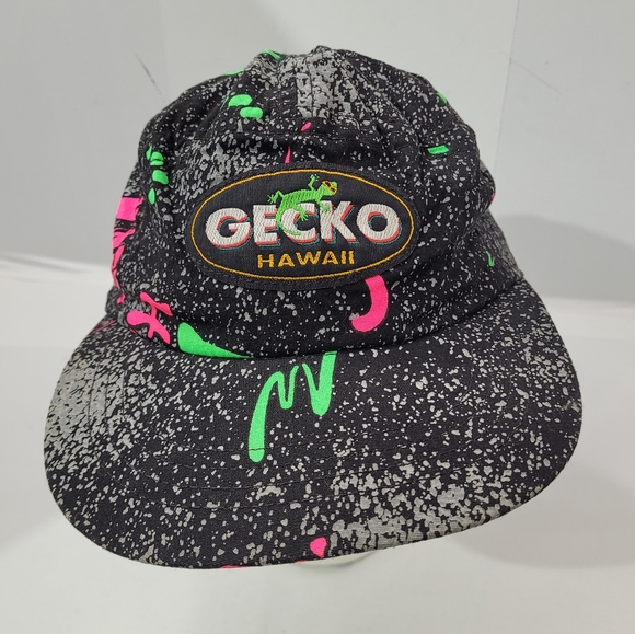 VINTAGE 90'S GECKO HAT MULCAP ADJUSTABLE - Picture 1 of 12